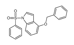 4-(苄氧基)-1-(苯磺酰基)-1H-吲哚结构式