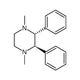 piperazine-2,3 diphenyl N,N-dimethyl trans Structure