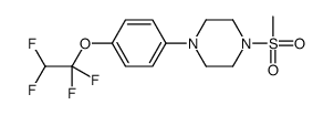 1-methylsulfonyl-4-[4-(1,1,2,2-tetrafluoroethoxy)phenyl]piperazine Structure