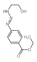 Benzoic acid,4-[3-(2-hydroxyethyl)-2-triazen-1-yl]-, ethyl ester结构式