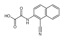 N-(1-cyano-2-naphthyl)oxamic acid Structure