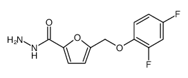 2-Furancarboxylic acid, 5-[(2,4-difluorophenoxy)methyl]-, hydrazide结构式