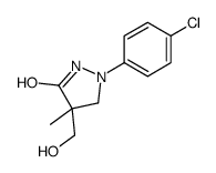 1-(4-chlorophenyl)-4-(hydroxymethyl)-4-methylpyrazolidin-3-one Structure