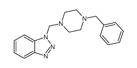 1-[(4-benzylpiperazin-1-yl)methyl]-1H-benzo[d][1,2,3]triazole Structure