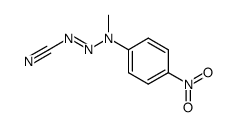 1-(p-nitrophenyl)-3-cyano-1-methyltriazene结构式