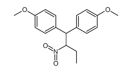 1-methoxy-4-[1-(4-methoxyphenyl)-2-nitrobutyl]benzene结构式