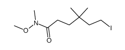 6-iodo-N-methoxy-N,4,4-trimethylhexanamide结构式