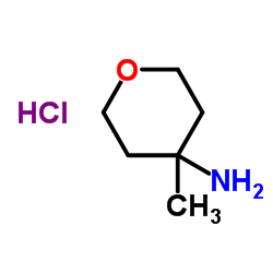 4-甲基四氢-2H-吡喃-4-胺盐酸盐结构式