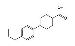 4-(4-propylphenyl)cyclohexane-1-carboxylic acid Structure