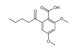 2,4-dimethoxy-6-valeryl-benzoic acid Structure