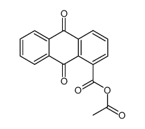 (9,10-dioxo-9,10-dihydro-anthracene-1-carboxylic acid )-acetic acid-anhydride Structure