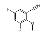 3,5-Difluoro-2-methoxybenzonitrile Structure