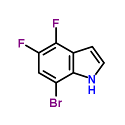 7-Bromo-4,5-difluoro-1H-indole Structure
