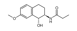 N-[(1R,2R)-1,2,3,4-tetrahydro-1-hydroxy-7-methoxy-2-naphthalenyl]propanamide Structure
