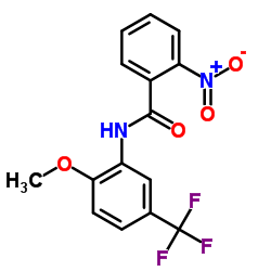 N-[2-Methoxy-5-(trifluoromethyl)phenyl]-2-nitrobenzamide Structure