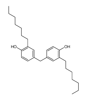 2-heptyl-4-[(3-heptyl-4-hydroxyphenyl)methyl]phenol结构式
