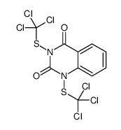 1,3-bis(trichloromethylsulfanyl)quinazoline-2,4-dione结构式