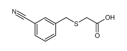 Acetic acid, 2-[[(3-cyanophenyl)methyl]thio] Structure