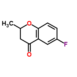 6-氟-2-甲基苯并二氢吡喃-4-酮结构式
