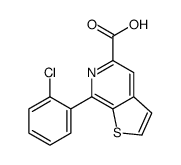 7-(2-chlorophenyl)thieno[2,3-c]pyridine-5-carboxylic acid Structure