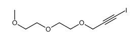 1-iodo-3-[2-(2-methoxyethoxy)ethoxy]prop-1-yne Structure