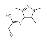 2-chloro-N-(1,3,5-trimethyl-1H-pyrazol-4-yl)acetamide Structure