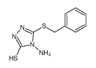 4-AMINO-5-(BENZYLTHIO)-4H-1,2,4-TRIAZOLE-3-THIOL structure