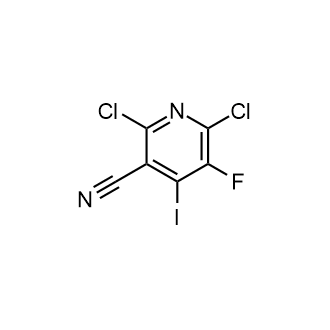 2,6-Dichloro-5-fluoro-4-iodonicotinonitrile Structure