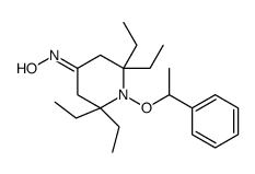 N-[2,2,6,6-tetraethyl-1-(1-phenylethoxy)piperidin-4-ylidene]hydroxylamine结构式