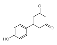 5-(4-Hydroxyphenyl)cyclohexane-1,3-dione结构式