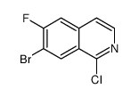 7-bromo-1-chloro-6-fluoroisoquinoline Structure