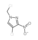 4-Chloro-1-(chloromethyl)-3-nitro-1H-pyrazole Structure