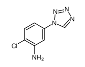 2-氯-5-(1H-四唑-1-基)苯胺结构式