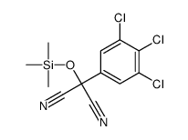 2-(3,4,5-trichlorophenyl)-2-trimethylsilyloxypropanedinitrile结构式