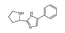 5-苯基-2-吡咯烷-2-基-1H-咪唑结构式