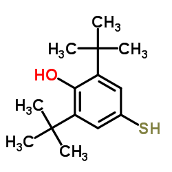 2,6-二叔丁基-4-巯基苯酚结构式