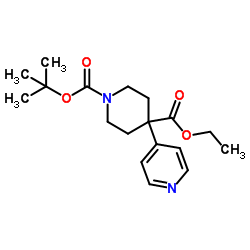 1-叔丁基4-乙基4-(吡啶-4-基)哌啶-1,4-二羧酸图片