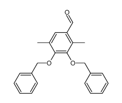 3,4-bis(benzyloxy)-2,5-dimethylbenzaldehyde结构式
