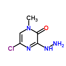 5-Chloro-3-hydrazino-1-methyl-2(1H)-pyrazinone Structure