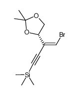 (Z)-1-bromo-2-trimethylsilylethynyl-3,4-isopropylidenedioxy-but-1-ene Structure