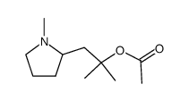 2-(β-acetoxy-isobutyl)-1-methyl-pyrrolidine Structure
