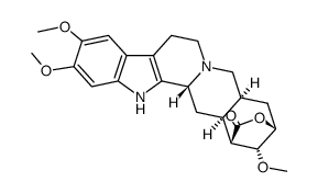 ent-18α-hydroxy-10,11,17β-trimethoxy-(15β)-yohimbane-16α-carboxylic acid lactone Structure