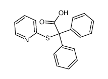 diphenyl-pyridin-2-ylsulfanyl-acetic acid结构式