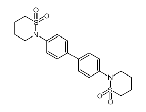 2,2'-biphenyl-4,4'-diyl-bis-[1,2]thiazinane 1,1,1',1'-tetraoxide Structure