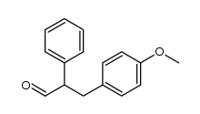 3-(4-methoxyphenyl)-2-phenylpropanal结构式
