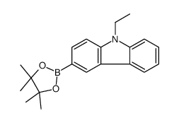 9-乙基咔唑-3-硼酸片哪醇酯结构式