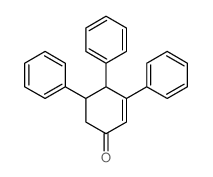 2-Cyclohexen-1-one,3,4,5-triphenyl-, (4R,5R)-rel- Structure