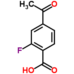 4-Acetyl-2-fluorobenzoic acid Structure