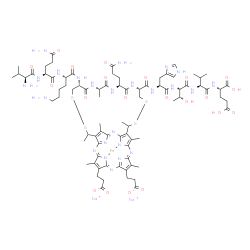 微过氧化物酶(MP-11)钠盐结构式