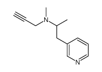 N,a-Dimethyl-N-2-propynyl-(3-pyridinyl)ethanamine Structure